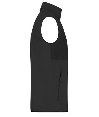 Men Men's Fleece Vest   GRS Black/black 11182