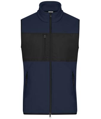 Men Men's Fleece Vest   GRS Navy/black 11182
