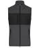 Men Men's Fleece Vest   GRS Dark-melange/black 11182