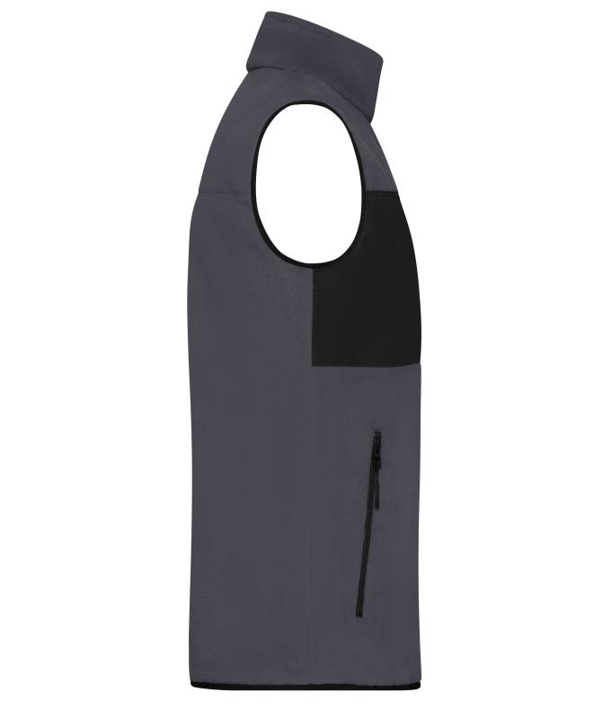 Men Men's Fleece Vest Carbon/black 11182