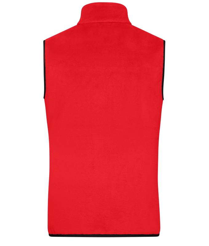 Men Men's Fleece Vest Red/black 11182