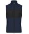 Herren Men's Fleece Vest Navy/black 11182