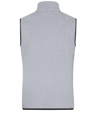 Men Men's Fleece Vest Light-melange/black 11182