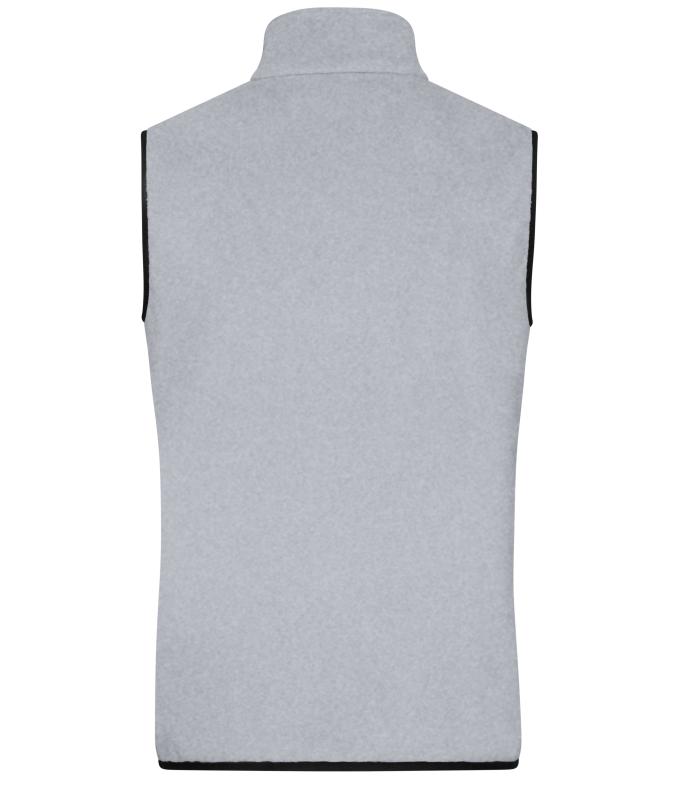 Men Men's Fleece Vest Light-melange/black 11182