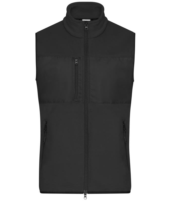 Herren Men's Fleece Vest Black/black 11182