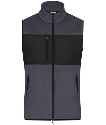 Herren Men's Fleece Vest Carbon/black 11182