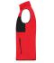 Herren Men's Fleece Vest Red/black 11182