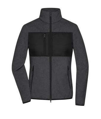 Damen Ladies' Fleece Jacket   GRS Dark-melange/black 11183