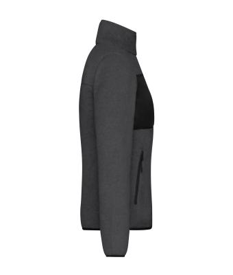 Ladies Ladies' Fleece Jacket   GRS Dark-melange/black 11183