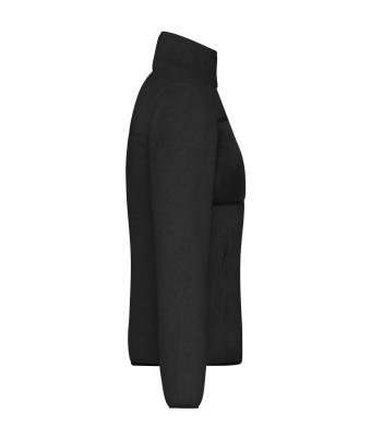 Damen Ladies' Fleece Jacket   GRS Black/black 11183