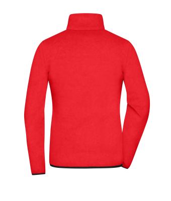 Damen Ladies' Fleece Jacket   GRS Red/black 11183