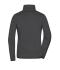 Damen Ladies' Fleece Jacket Dark-melange/black 11183