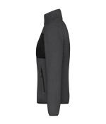 Ladies Ladies' Fleece Jacket Dark-melange/black 11183
