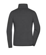 Ladies Ladies' Fleece Jacket Dark-melange/black 11183