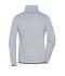 Dames Ladies' Fleece Jacket Licht melange/zwart 11183