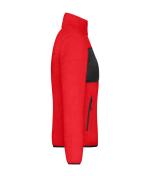 Damen Ladies' Fleece Jacket Red/black 11183