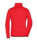 Damen Ladies' Fleece Jacket Red/black 11183