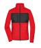 Femme Veste polaire pour femme Rouge/noir 11183