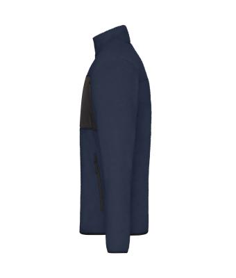 Men Men's Fleece Jacket   GRS Navy/black 11184