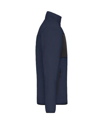 Men Men's Fleece Jacket   GRS Navy/black 11184