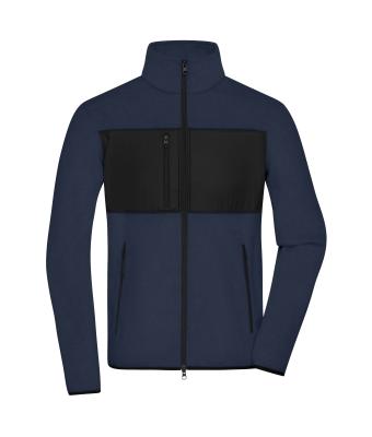 Men Men's Fleece Jacket   GRS Navy/black 11184
