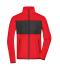 Men Men's Fleece Jacket   GRS Red/black 11184
