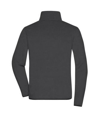 Men Men's Fleece Jacket   GRS Dark-melange/black 11184