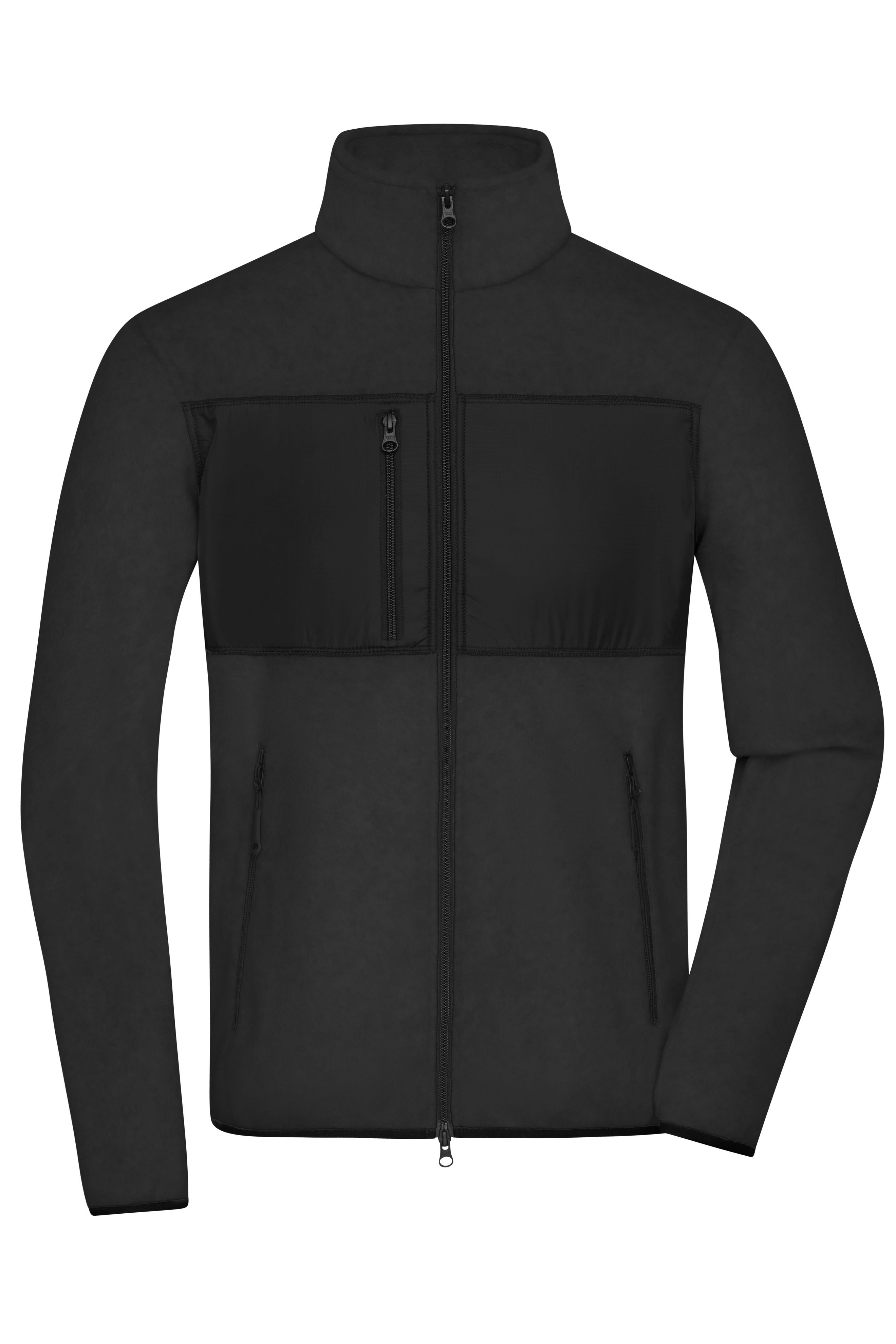 Men Men's Fleece Jacket Black/blackDaiber
