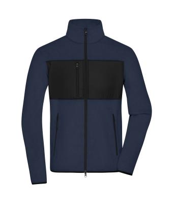 Men Men's Fleece Jacket Navy/black 11184