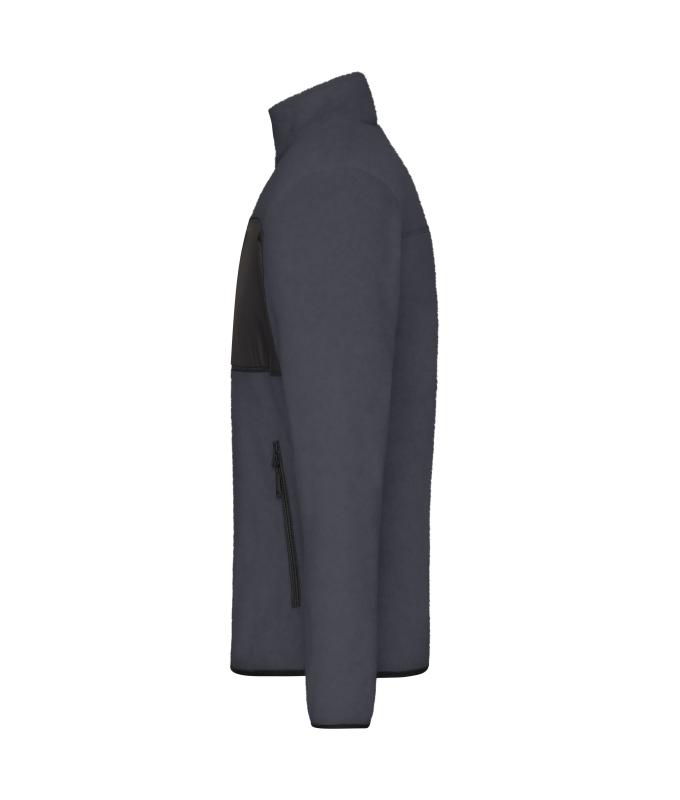 Herren Men's Fleece Jacket Carbon/black 11184