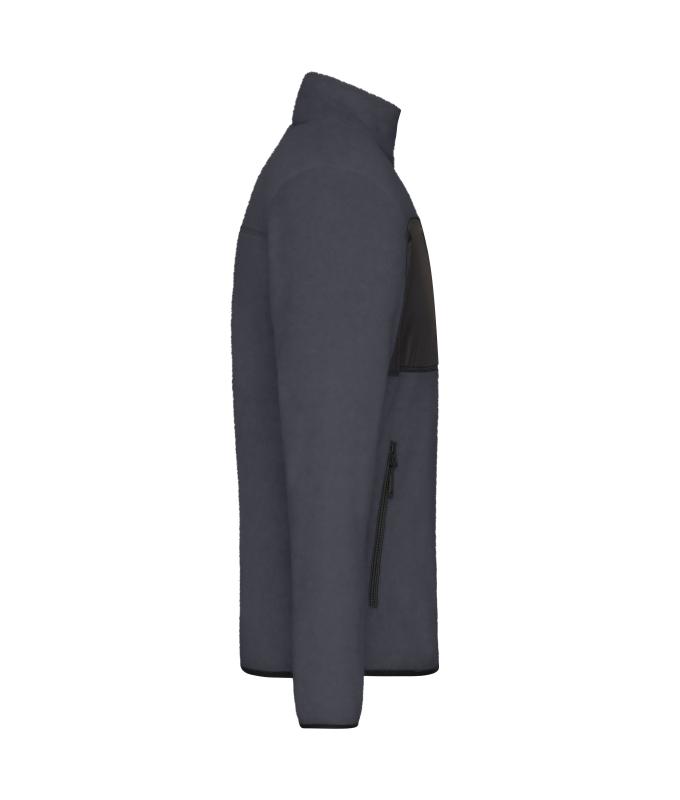 Herren Men's Fleece Jacket Carbon/black 11184