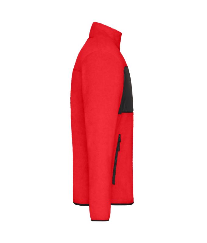 Heren Men's Fleece Jacket Rood/zwart 11184