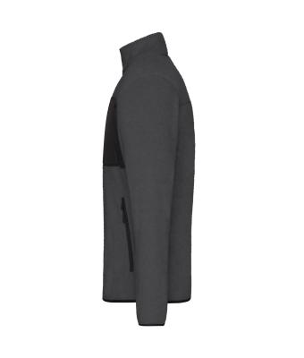 Homme Veste polaire pour homme   GRS Mélange-foncé/noir 11184