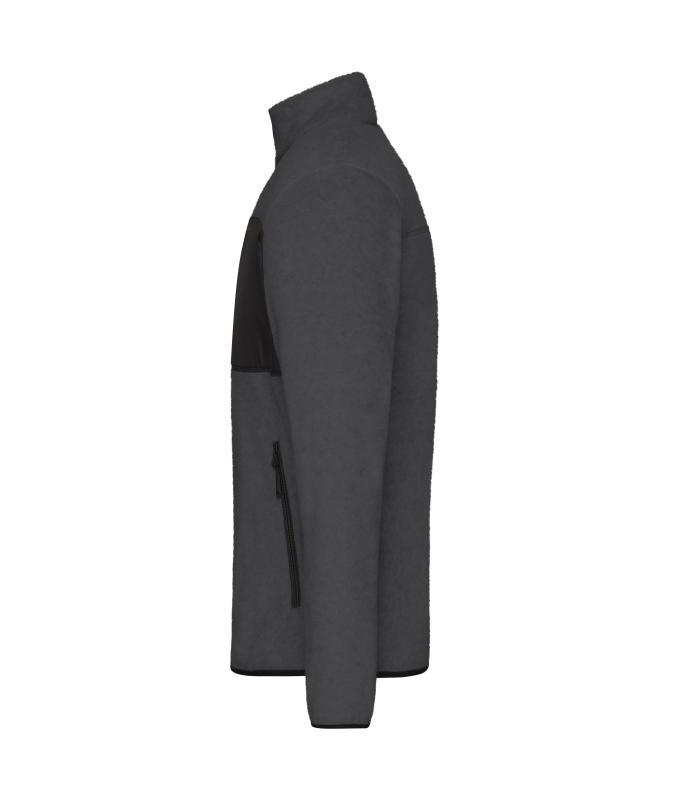 Homme Veste polaire pour homme Mélange-foncé/noir 11184