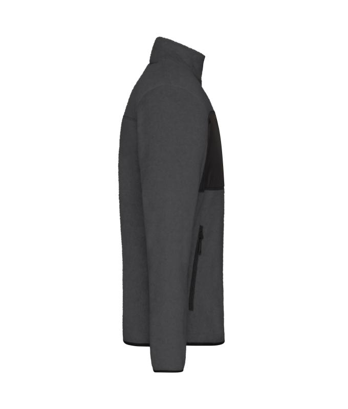 Homme Veste polaire pour homme Mélange-foncé/noir 11184