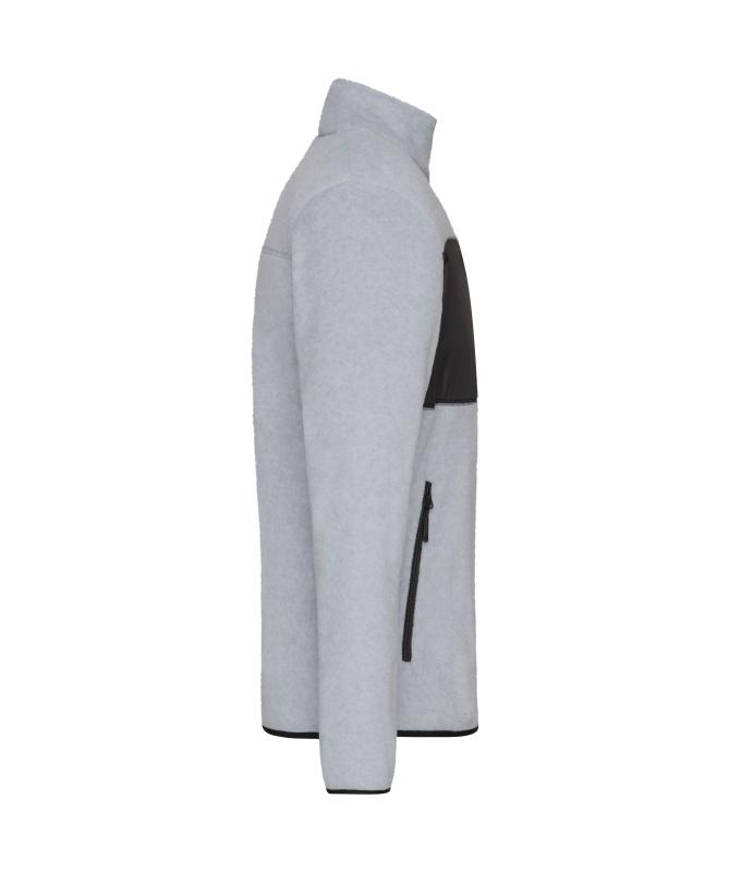 Homme Veste polaire pour homme Mélange-clair/noir 11184