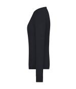 Ladies Ladies' Round-Neck Pullover Black 11185