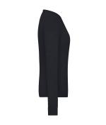 Ladies Ladies' Round-Neck Pullover Black 11185