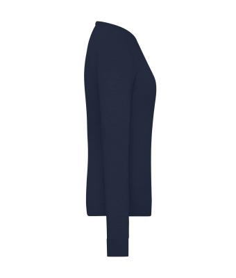 Dames Ladies' Round-Neck Pullover Navy 11185