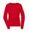 Dames Ladies' Round-Neck Pullover Rood 11185