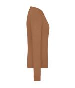 Damen Ladies' Round-Neck Pullover Camel 11185