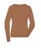 Damen Ladies' Round-Neck Pullover Camel 11185