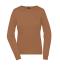 Damen Ladies' Round-Neck Pullover Camel 11185