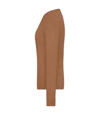 Dames Ladies' Round-Neck Pullover Kameel 11185
