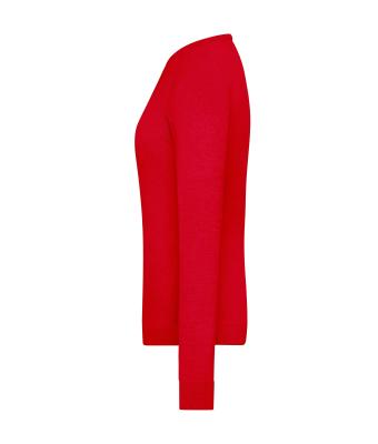 Dames Ladies' Round-Neck Pullover Rood 11185