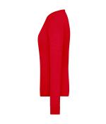 Damen Ladies' Round-Neck Pullover Red 11185
