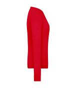 Damen Ladies' Round-Neck Pullover Red 11185
