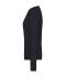 Dames Ladies' Round-Neck Pullover Zwart 11185