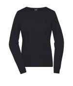 Femme Pull à col rond pour femme Noir 11185