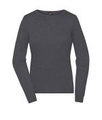 Femme Pull à col rond pour femme Anthracite-mélange 11185